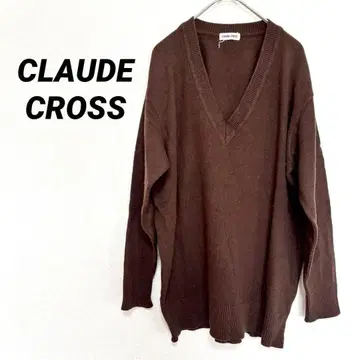 2478M 클로드 크로스 상의 긴팔 니트 스웨터 V넥 심플