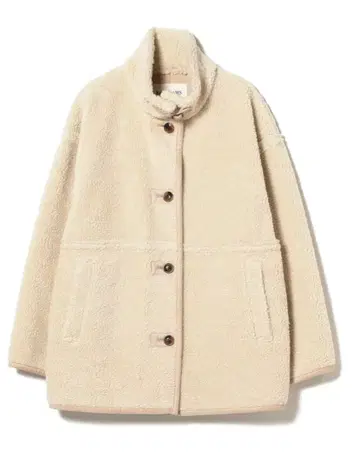 [ 타임세일 중 ] RAY BEAMS 스탠드 카라 보아 블루종 코트