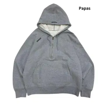Papas 파파스 하프 지퍼 맨투맨 후드티 후드 후드티 M
