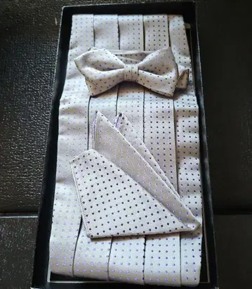 카머밴드 나비 넥타이 포켓 치프 세트 포멀 잡화