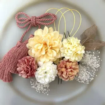 성인식 졸업식 시치고산 사전 촬영 머리 장식