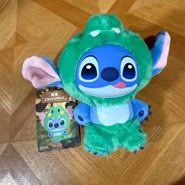 TOPTOY 스티치 와일드 애니멀 시리즈 소프트 비닐 & 봉제 인형 악어