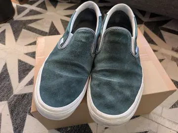 VANS 스웨이드 그린 슬립온