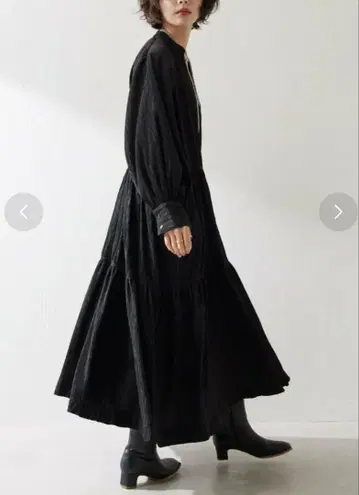 ear PAPILLONNER V넥 티어드 원피스 sumistyle