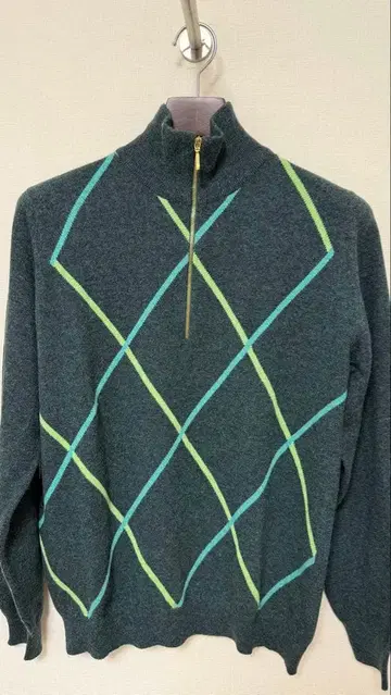 BALLANTYNE 다크 그린 캐시미어 100 니트