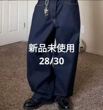 [ 미사용 새상품 ] GAP 슈퍼 배기 데님 다크 린스 28W30L