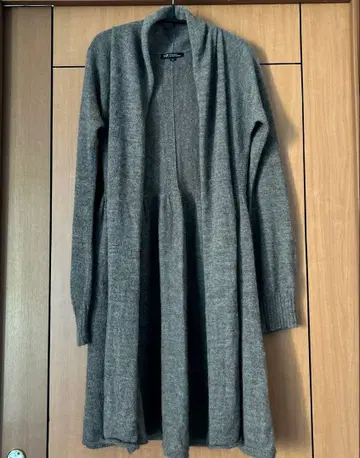 23구 알파카 100% 롱 가디건 브라운 38 M 상당 온워드