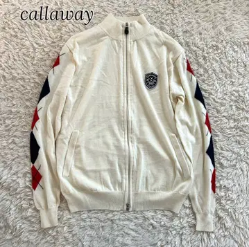 callaway 캘러웨이 아가일 집업 가디건