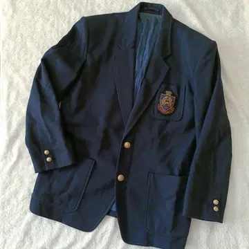 SAB STREET 네이비 블레이저 테일러드 자켓 골드 버튼