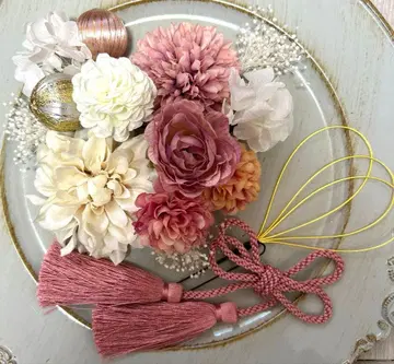 성인식 졸업식 시치고산 사전 촬영 머리 장식