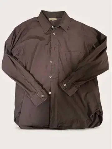 MARGARET HOWELL 다크 브라운 긴팔 셔츠 M