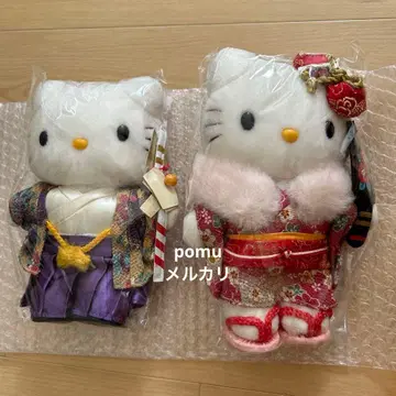 키티 산리오 디럭스 일본풍 인형 다니엘 봉제 인형 설날 기모노