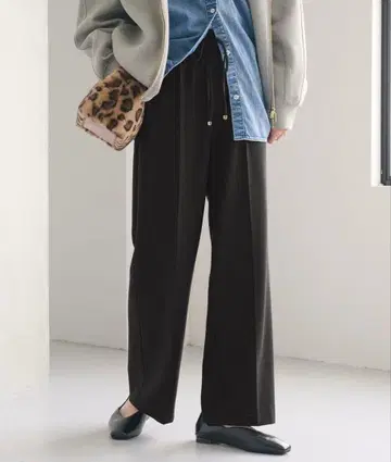 그린 라벨 릴랙싱 [결론 시리즈] 니하이 플레어 팬츠 안감 기모