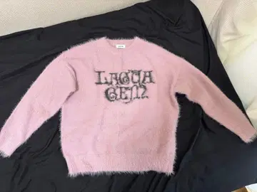 LAGUAGEM 로고 샤기 니트