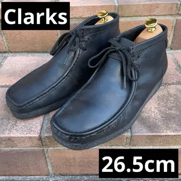 Clarks 왈라비 26.5cm 블랙 모카신 가죽 선착순