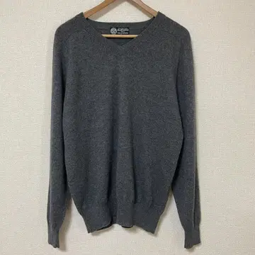 하버드 HARVARD 그레이 캐시미어 100% 니트 스웨터 L 새상품급