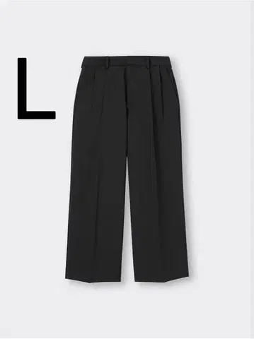 GU 슈퍼 배기 슬랙스 블랙 L