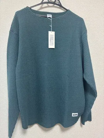 라디알 다크 그린 와플 원단 스웨터 M 사이즈