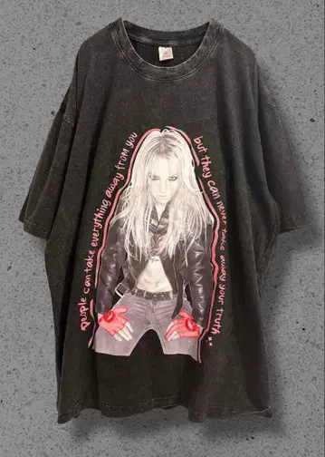 [ 초레어 ] 브리트니 스피어스 T셔츠 2XL 그레이 미국 잡화