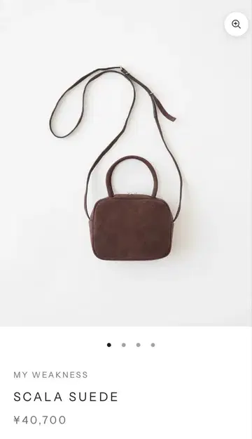 MY WEAKNESS SCALA SUEDE 숄더백