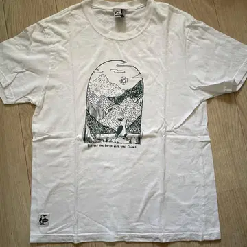 CHUMS 화이트 T셔츠 M사이즈