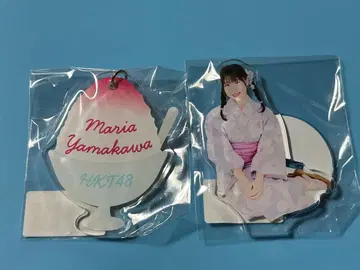 HKT48 야마카와 마리아 아크릴 스탠드 + 네임 키링 미개봉