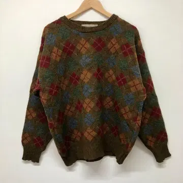 [ 유로 구제 의류 ] 90s 잉글랜드제 빈티지 아가일 울 스웨터