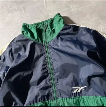 Reebok 나일론 자켓 네이비/그린