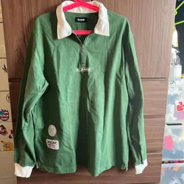 XLARGE 그린 피케 셔츠