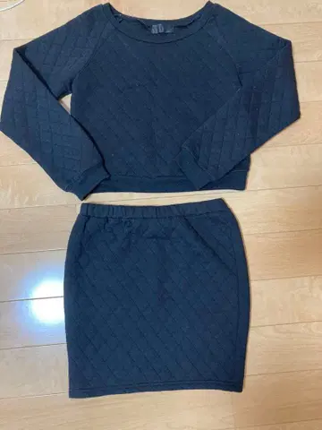 셋업 상하의 세트 퀼팅 디자인