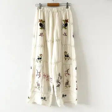 투데이풀 Embroidery Patchwork Trousers
