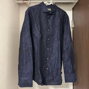 EPOCA 다크 블루 긴팔 와이셔츠 ITL 50