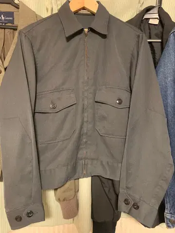 50s vintage 개버딘 재킷 그레이