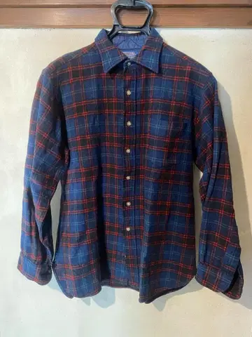 구제 의류 70년대 PENDLETON 체크 무늬 셔츠 USA L