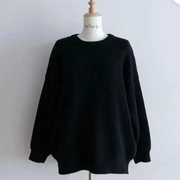 searoomlynn 소프트 하드 니트 풀오버 블랙