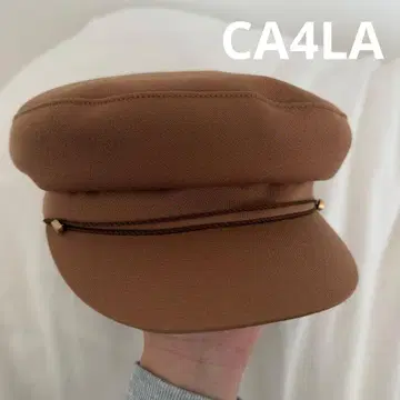 [ 새상품급 ] CA4LA 브라운 헌팅 캡 모자