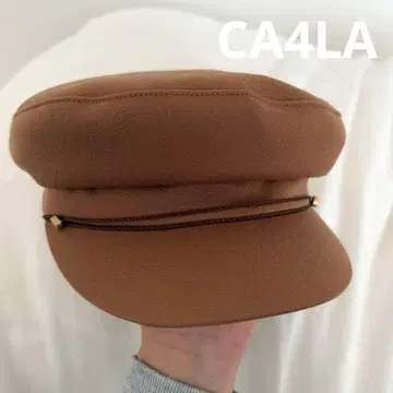 [ 새상품급 ] CA4LA 브라운 헌팅 캡 모자