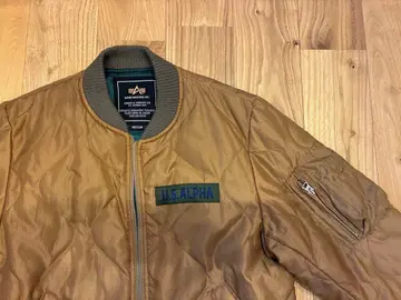 U.S. ALPHA MA-1 자켓 M 사이즈 브라운