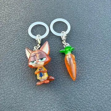 주토피아 즈토피아 메지루시 액세서리 2개 세트 닉 당근