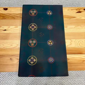 순수 실크 (츠무기풍) 후쿠로 오비 탁한 그린 크리스마스에도 꼭 *