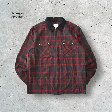 구제 랭글러 Wrangler 체크 셔츠 자켓 코듀로이 옷깃 플란넬