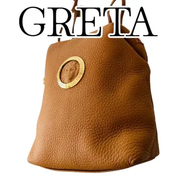 [ 컨디션 최상 ] GRETA 숄더백 미니 레어 택 포함 카멜