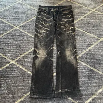 00s Tornado Mart 레오파드 플레어 데님 archive