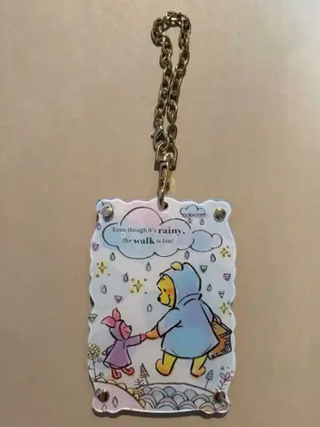 푸우 피글렛 패스 케이스 아크릴