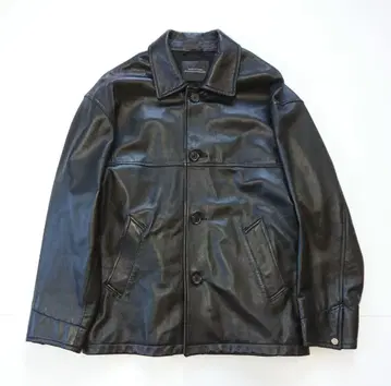 나노 유니버스 가죽 카 코트 XL 램 가죽 블랙 자켓 양가죽