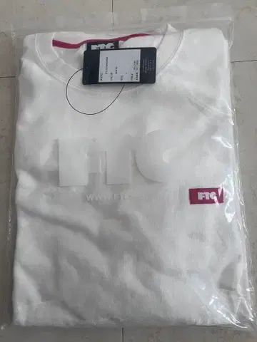 FTC 화이트 긴팔 T셔츠 로고