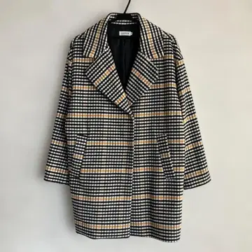 [ 새상품급 ] LEPSIM 렙심 체스터 코트 체크 무늬 여성용 코트