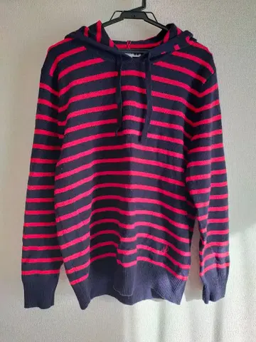 유니클로 JW ANDERSON 네이비 빨간색 스트라이프 M 사이즈