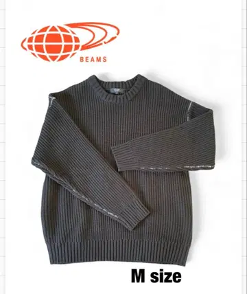 BEAMS 빔즈 블랙 M 사이즈 니트 스웨터