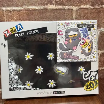 롬앤 x 조아 프렌즈 스카프 파우치 세트